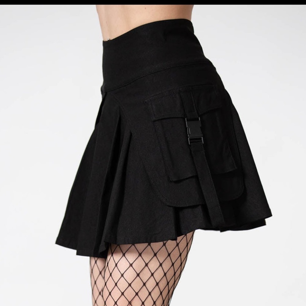 Killstar vanya pleated mini skirt